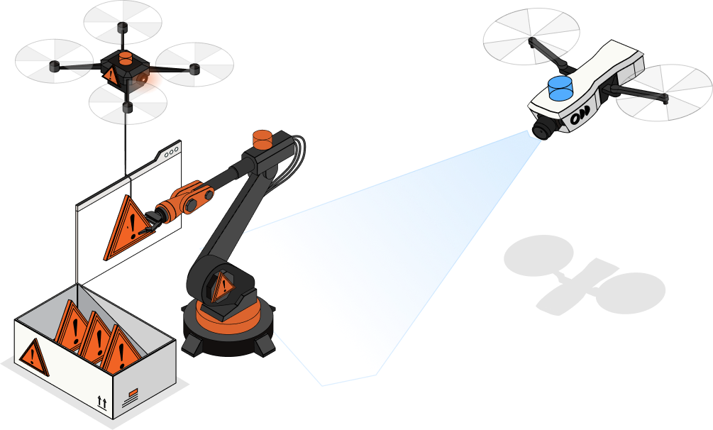 Autonomous drones and robotic systems detecting and dismantling digital brand threats